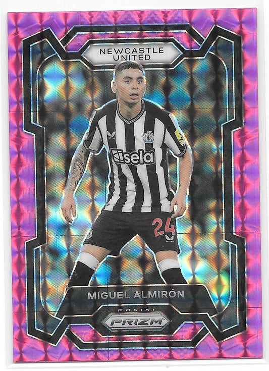 Miguel Almiron (Newcastle United) Pink Mosaic Panini Prizm Premier League 23-24