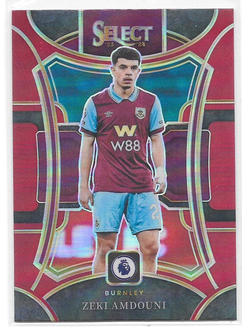 Zeki Amdouni (Burnley) Mezzanine Red Panini Select Premier League 23-24