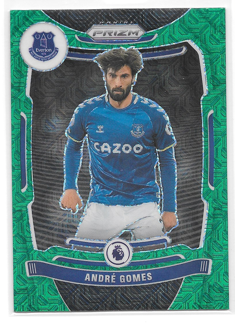 Andre Gomes (Everton) Green Mojo Panini Prizm Premier League 21-22