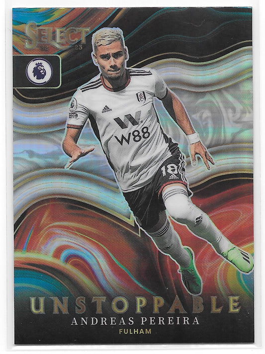 Andreas Pereira (Fulham FC) Unstoppable Panini Select Premier League 22-23