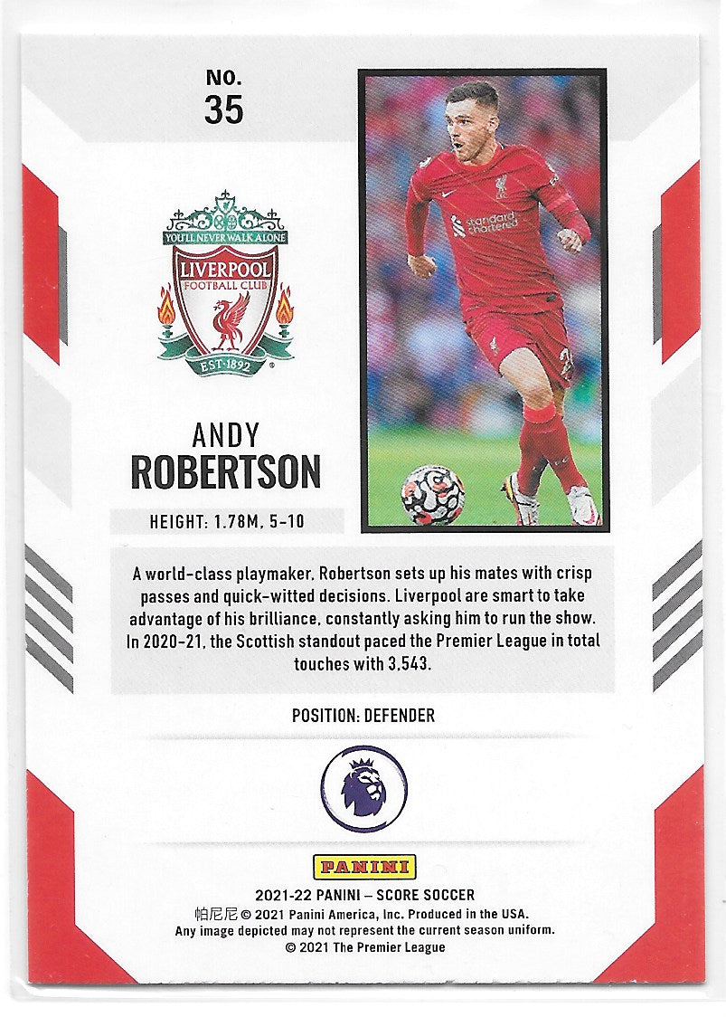 Andy Robertson (Liverpool FC) Red Laser Panini Score Premier League 21-22