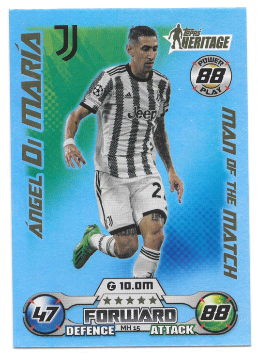 Angel Di Maria (Juventus) MOTM Heritage Match Attax Extra 2023