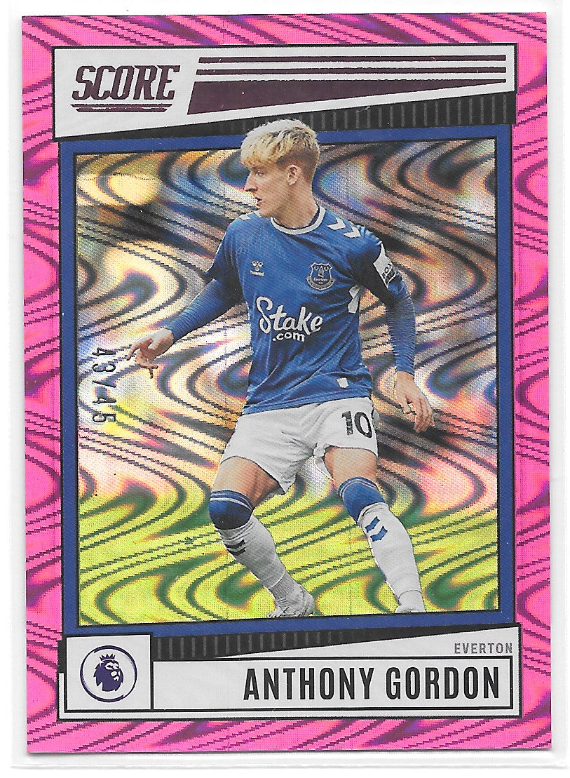 Anthony Gordon (Everton) Pink Swirl /45 Panini Score Premier League 22-23