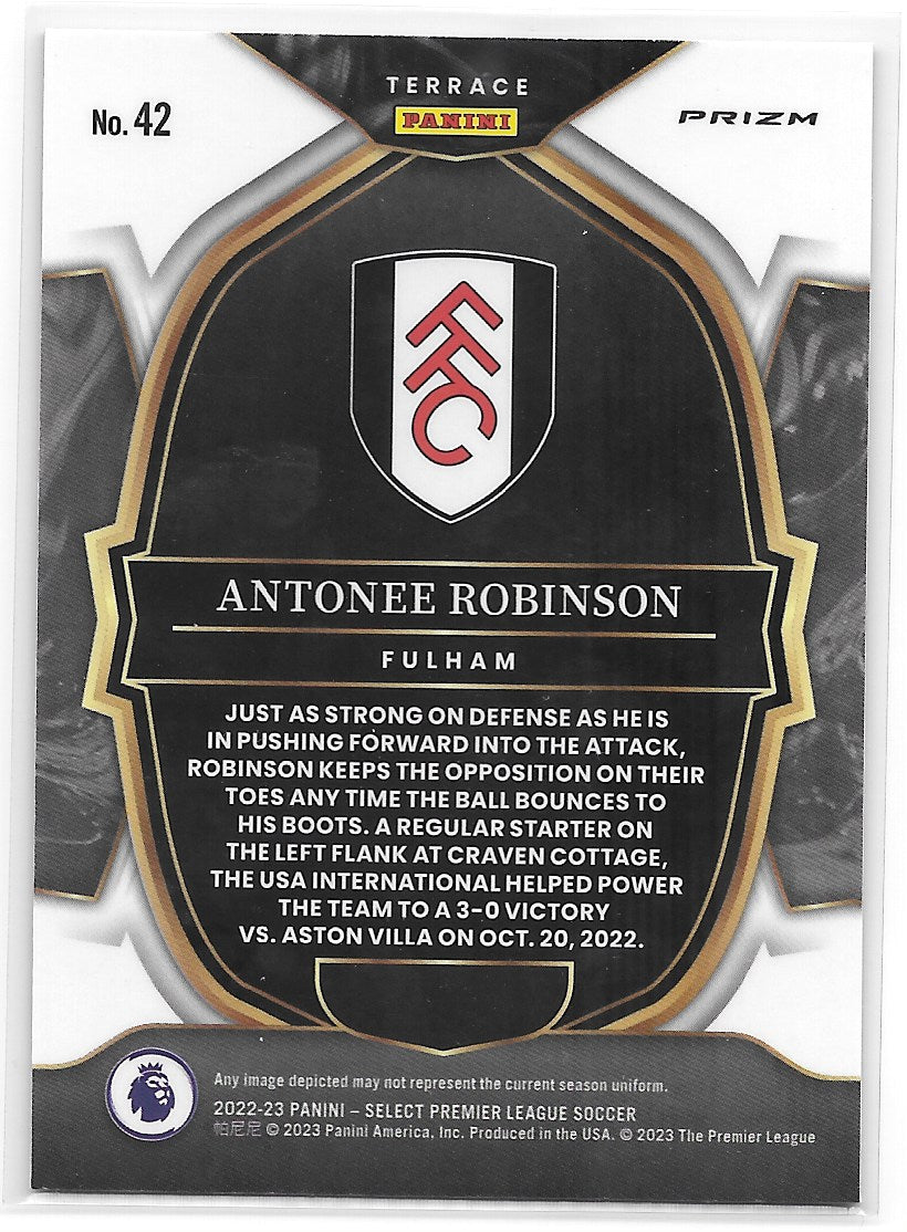 Antonee Robinson (Fulham FC) Terrace Blue Panini Select Premier League 22-23