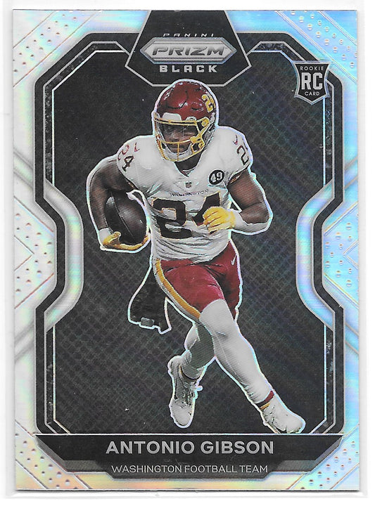 Antonio Gibson (Washington Commanders) Prizm Black Silver RC Panini Chronicles Football 2020