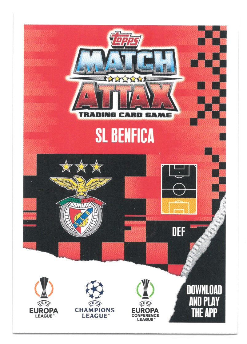 Antonio Silva (SL Benfica) Crystal Blue Match Attax 23-24