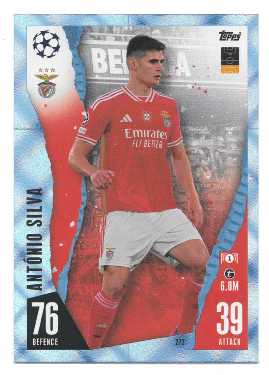 Antonio Silva (SL Benfica) Crystal Blue Match Attax 23-24