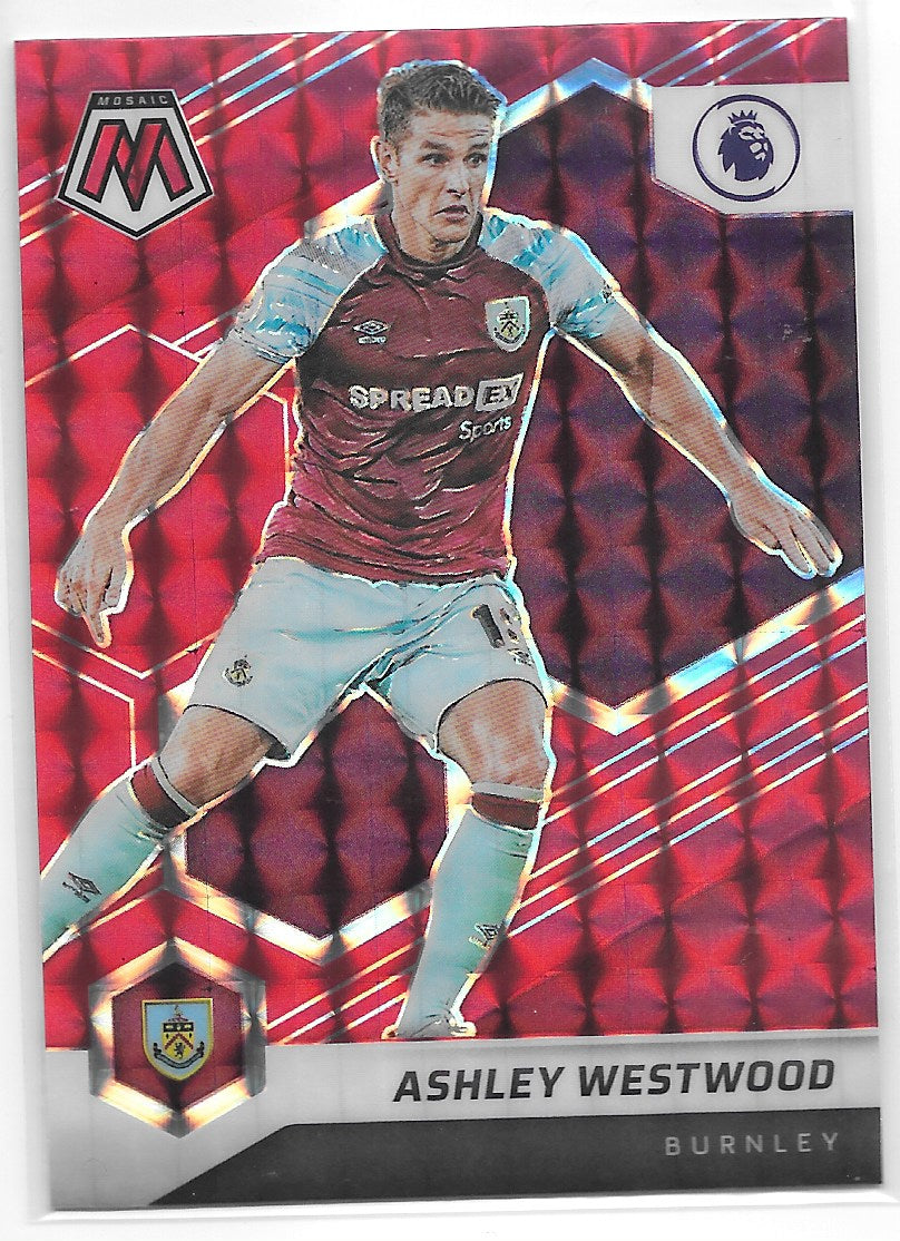 Ashley Westwood (Burnley FC) Mosaic Red Panini Mosaic Premier League 21-22