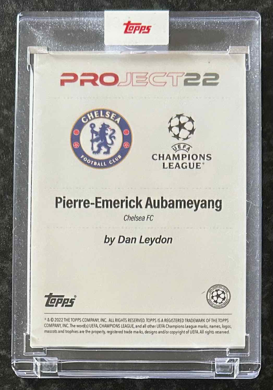 Pierre-Emerick Aubameyang (Chelsea FC) x Dan Leydon Topps Project 2022