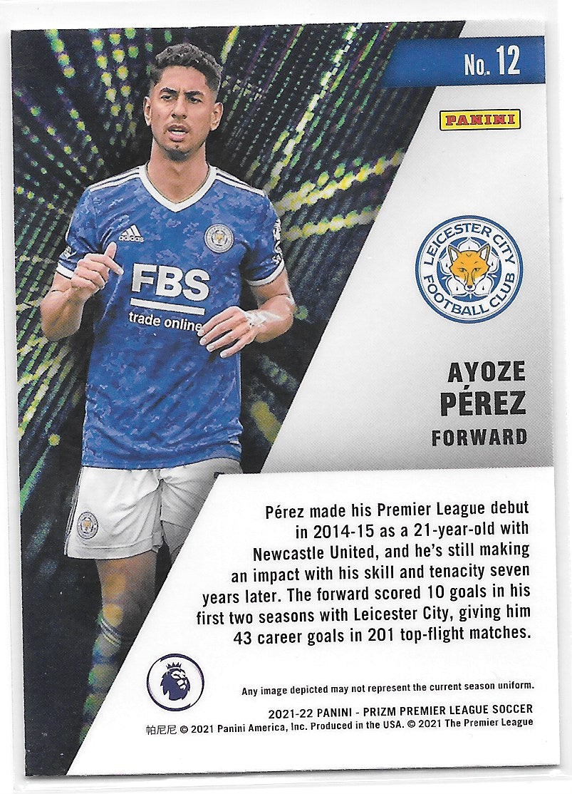 Ayoze Perez (Leicester City FC) Instant Impact Panini Prizm Premier League 21-22