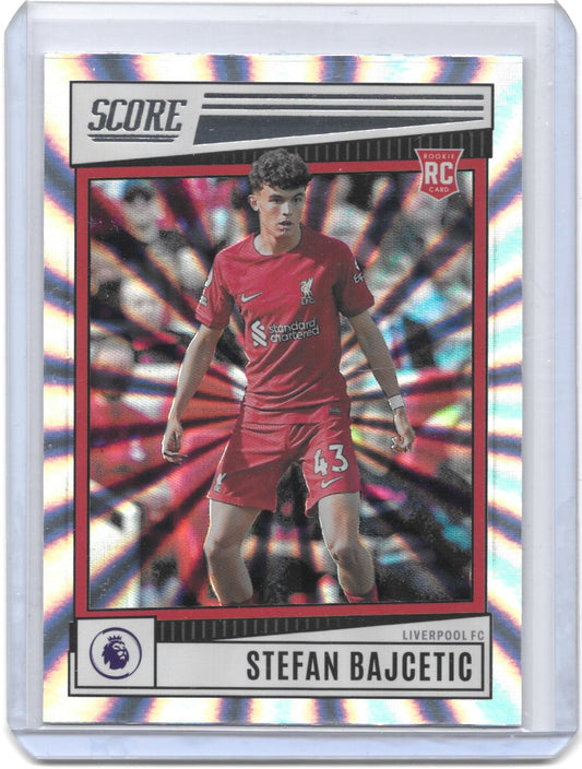 Stefan Bajcetic (Liverpool FC) Silver Laser RC Panini Score Premier League 22-23