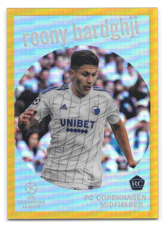 Roony Bardghji (FC Copenhagen) 1959 Gold /50 Topps UEFA Club Competitions Chrome 22-23