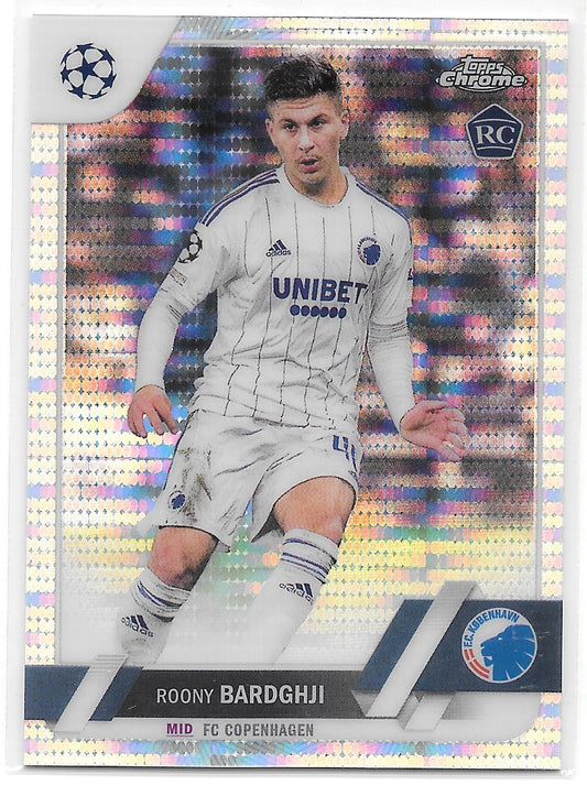 Roony Bardghji (FC Copenhagen) Pulsar Refractor RC Topps Chrome UCC 22-23