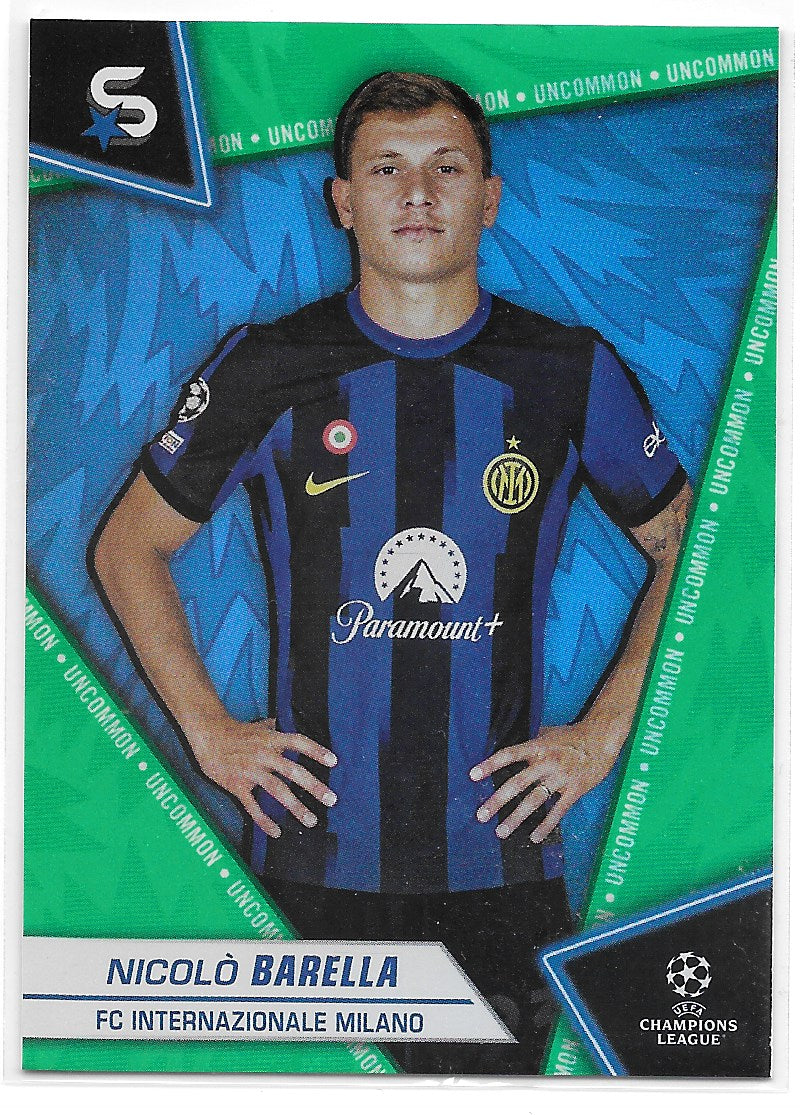 Nicolo Barella (FC Internazionale Milano) Green Uncommon Topps UCC SuperStars 23-24