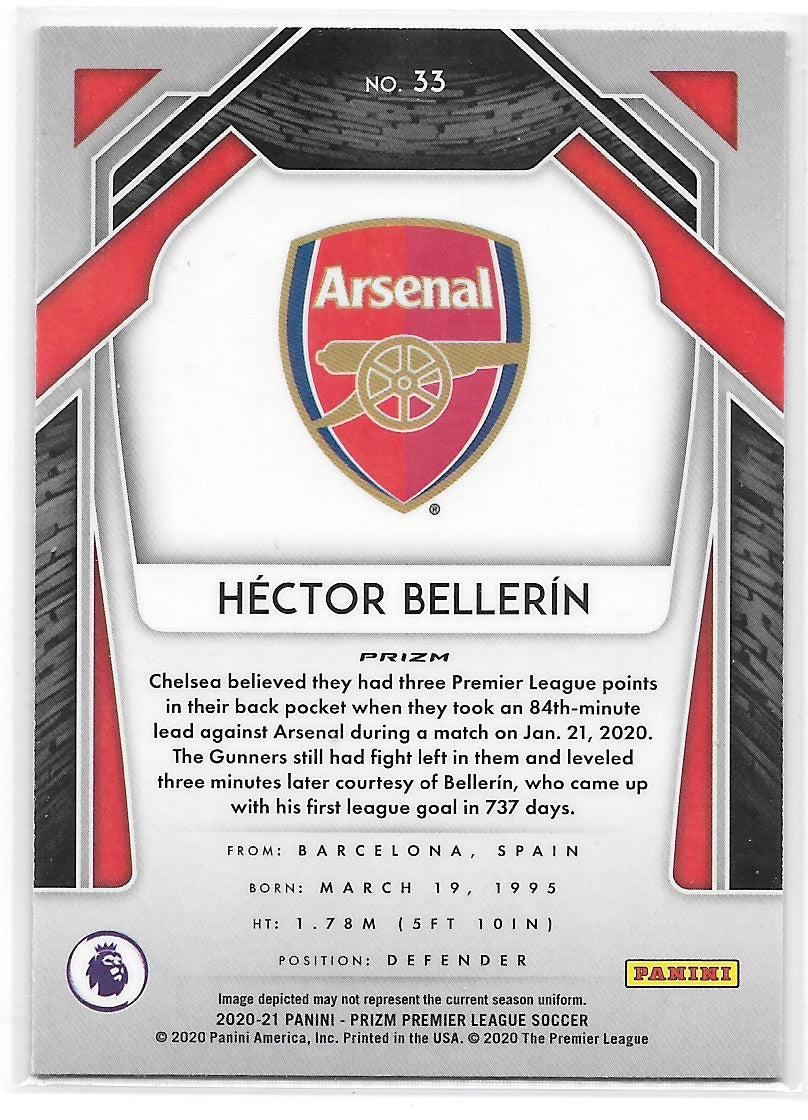 Hector Bellerin (Arsenal FC) Green Pulsar Panini Prizm Premier League 20-21