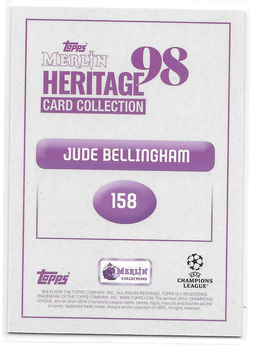 Jude Bellingham (Borussia Dortmund) Action Topps Merlin Heritage 98 22-23