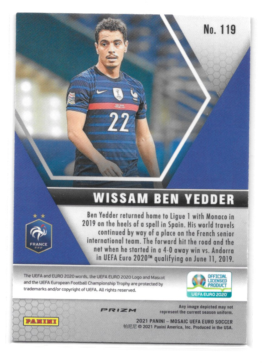 Wissam Ben Yedder (France) Camo Pink Panini Mosaic UEFA Euro 2020