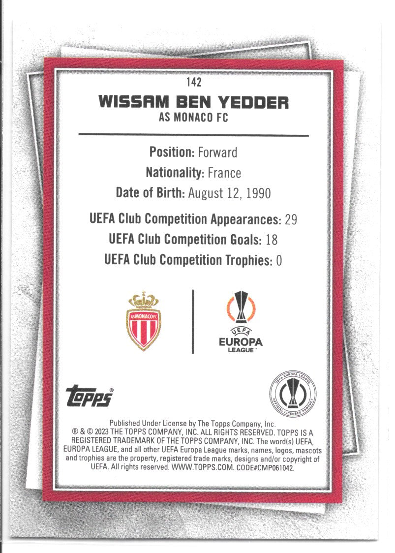Wissam Ben Yedder (AS Monaco FC) Molten Rare Topps SuperStars 22/23