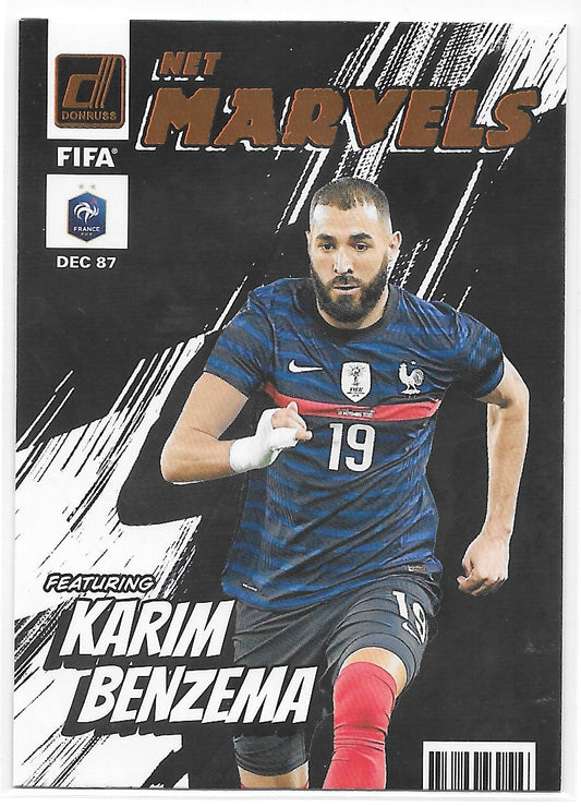 Karim Benzema (France) Net Marvels Panini Donruss FIFA 22-23