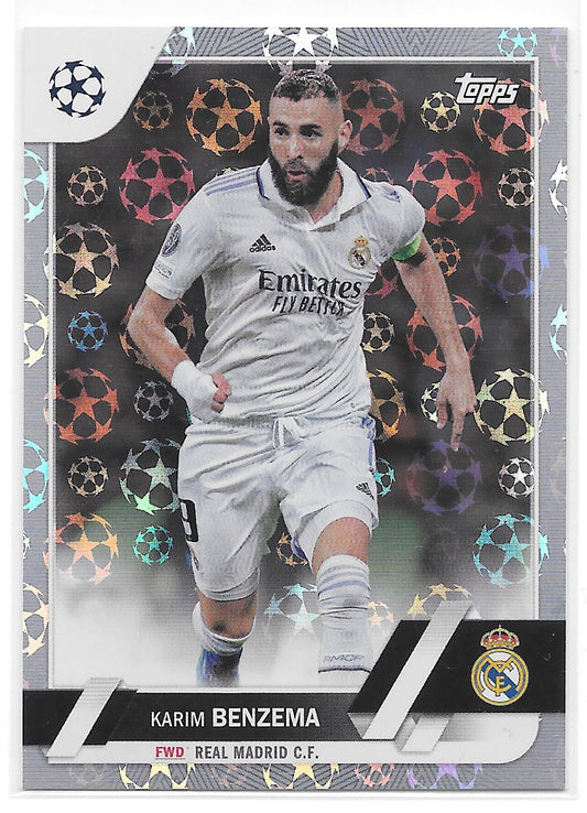 Karim Benzema (Real Madrid) Starball Foil Topps UCC Flagship 22-23