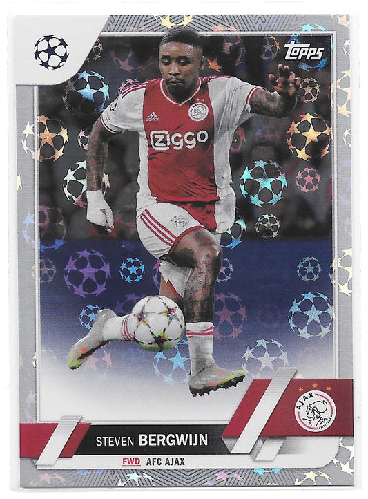 Steven Bergwijn (AFC Ajax) Starball Foil Topps UCC Flagship 22-23