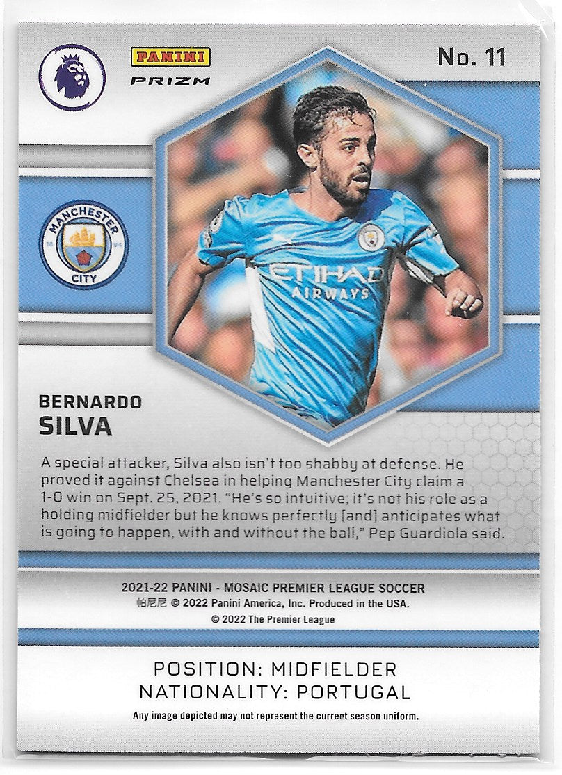 Bernardo Silva (Manchester City) Mosaic Red Panini Mosaic Premier League 21-22