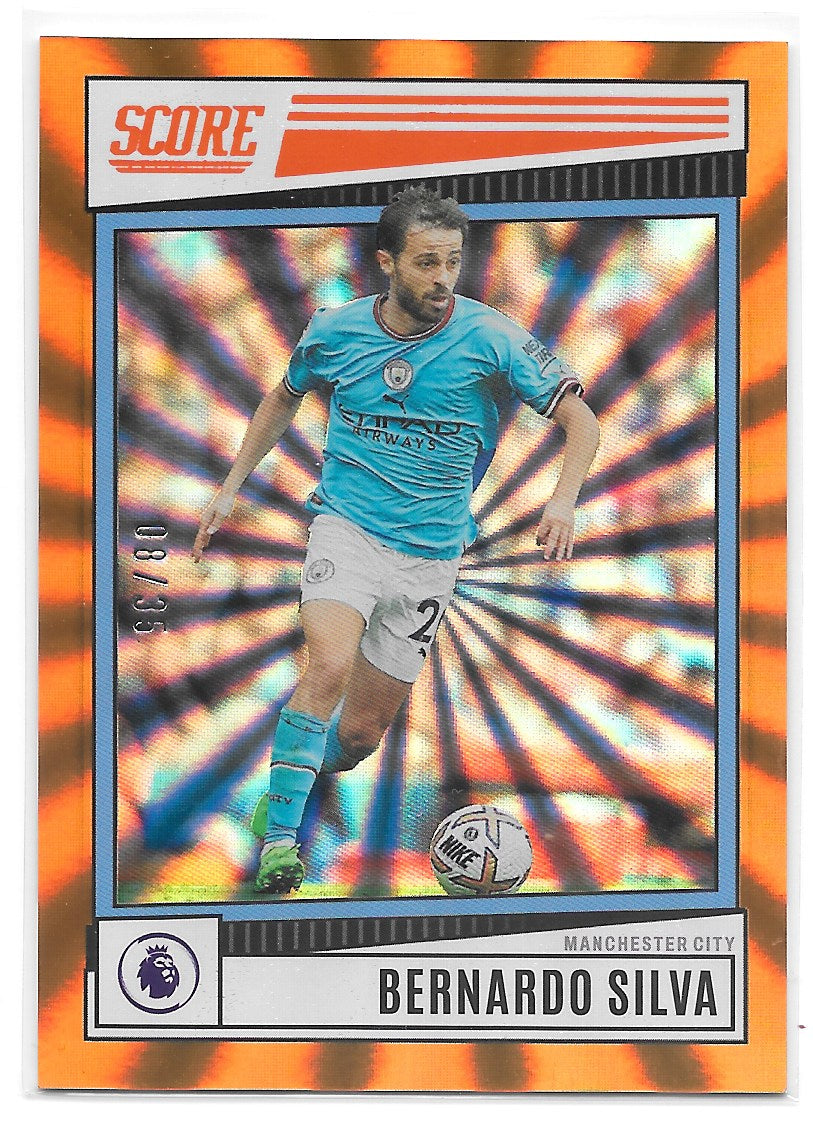 Bernardo Silva (Manchester City) Orange Laser /35 Panini Score Premier League 22-23