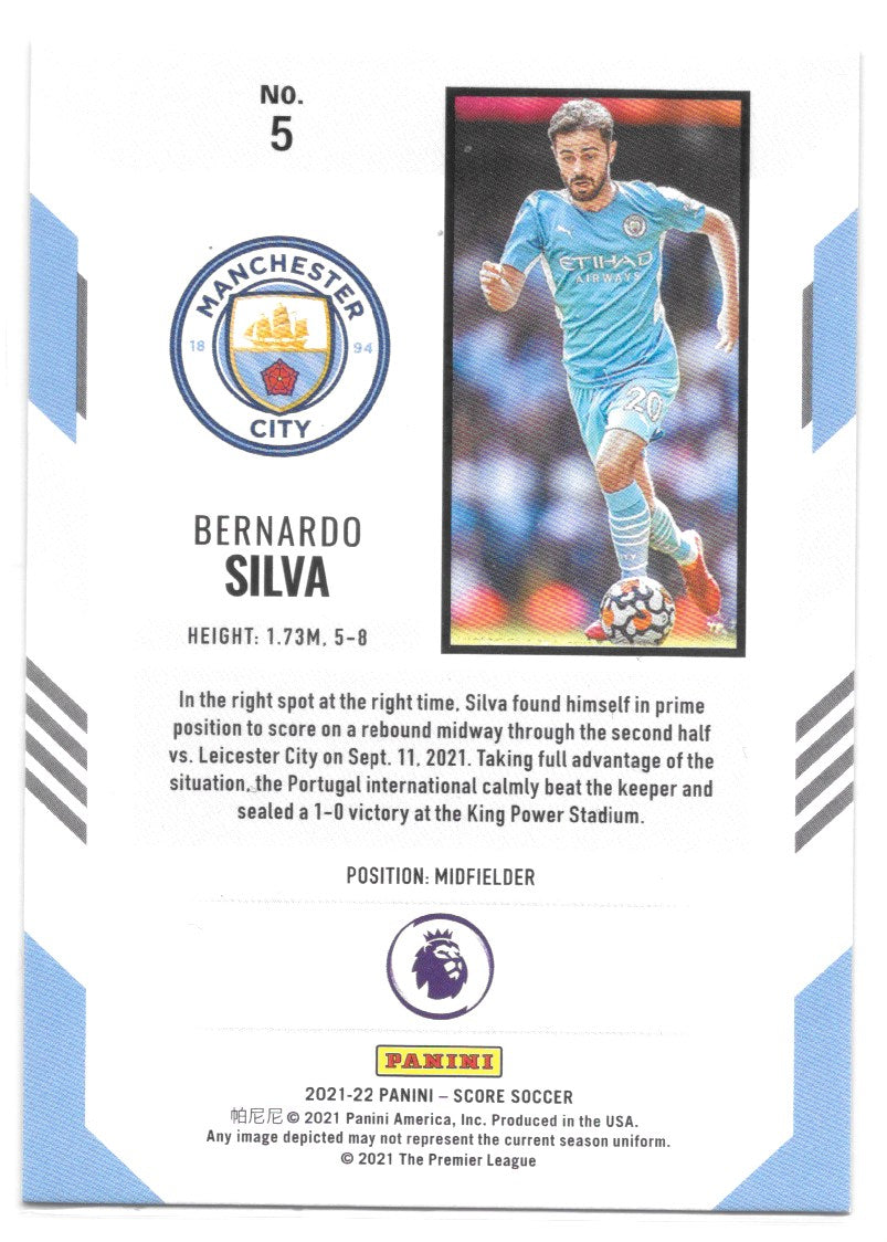 Bernardo Silva (Manchester City) Orange Laser /99 Panini Score Premier League 21-22