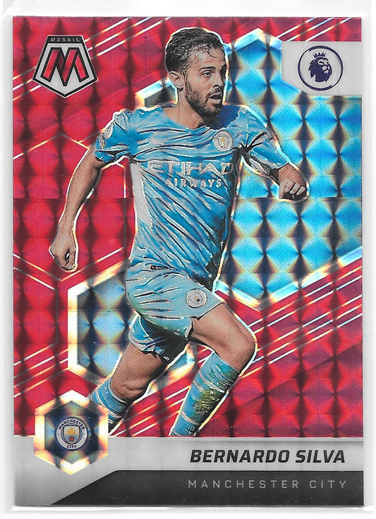 Bernardo Silva (Manchester City) Mosaic Red Panini Mosaic Premier League 21-22