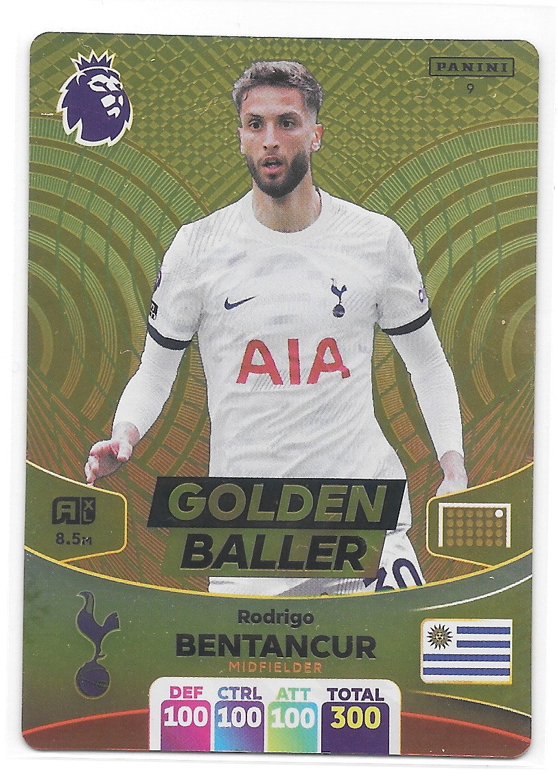 Rodrigo Bentancur (Tottenham Hotspur FC) Golden Baller Premier League Adrenalyn XL 2024