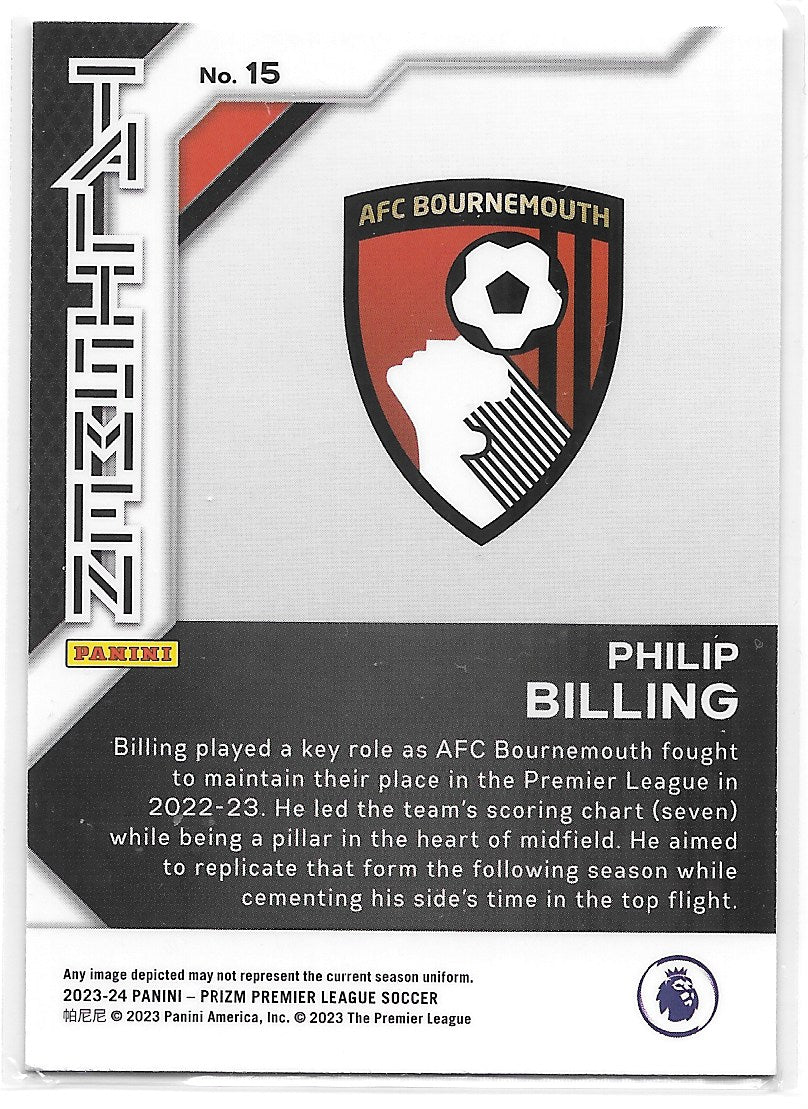 Philip Billing (AFC Bournemouth) Talismen Panini Prizm Premier League 23-24