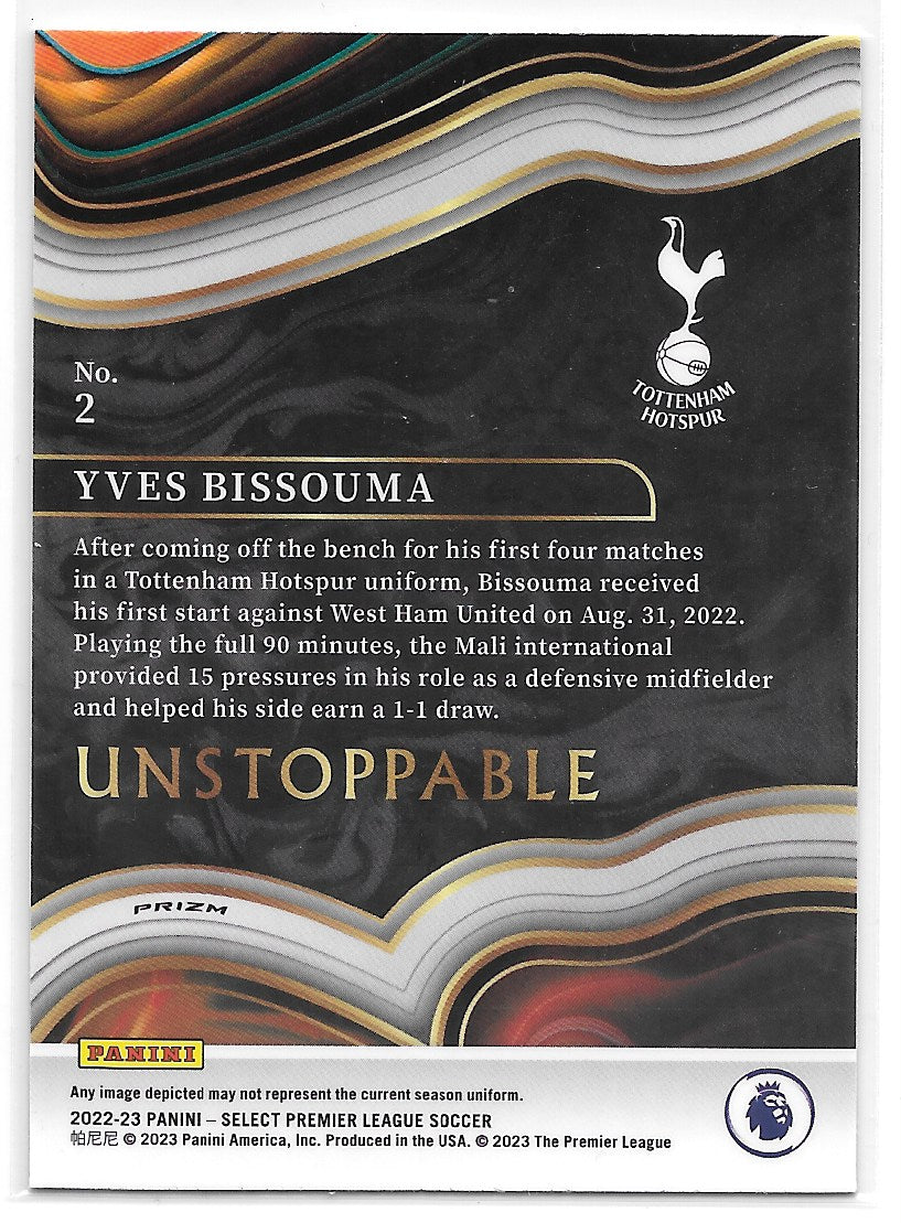 Yves Bissouma (Tottenham Hotspur) Unstoppable Panini Select Premier League 22-23