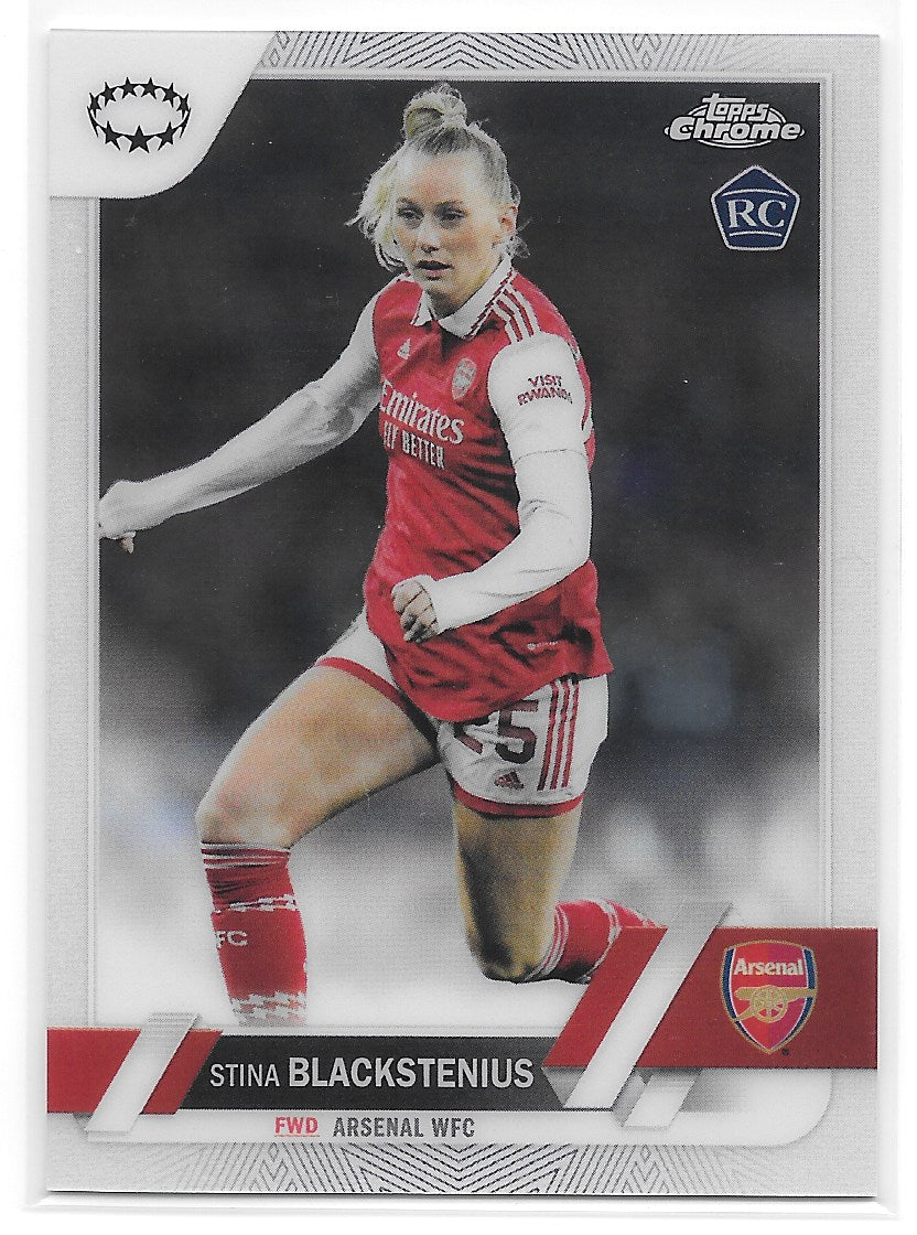 Stina Blackstenius (Arsenal WFC) Rookie Card Topps Chrome UEFA Women’s Champions League 22-23