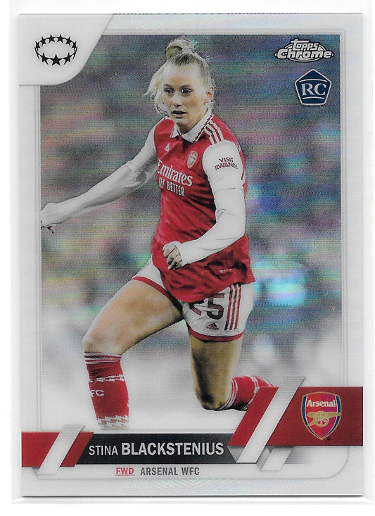 Stina Blackstenius (Arsenal WFC) Refractor RC Topps Chrome UEFA Women’s Champions League 22-23