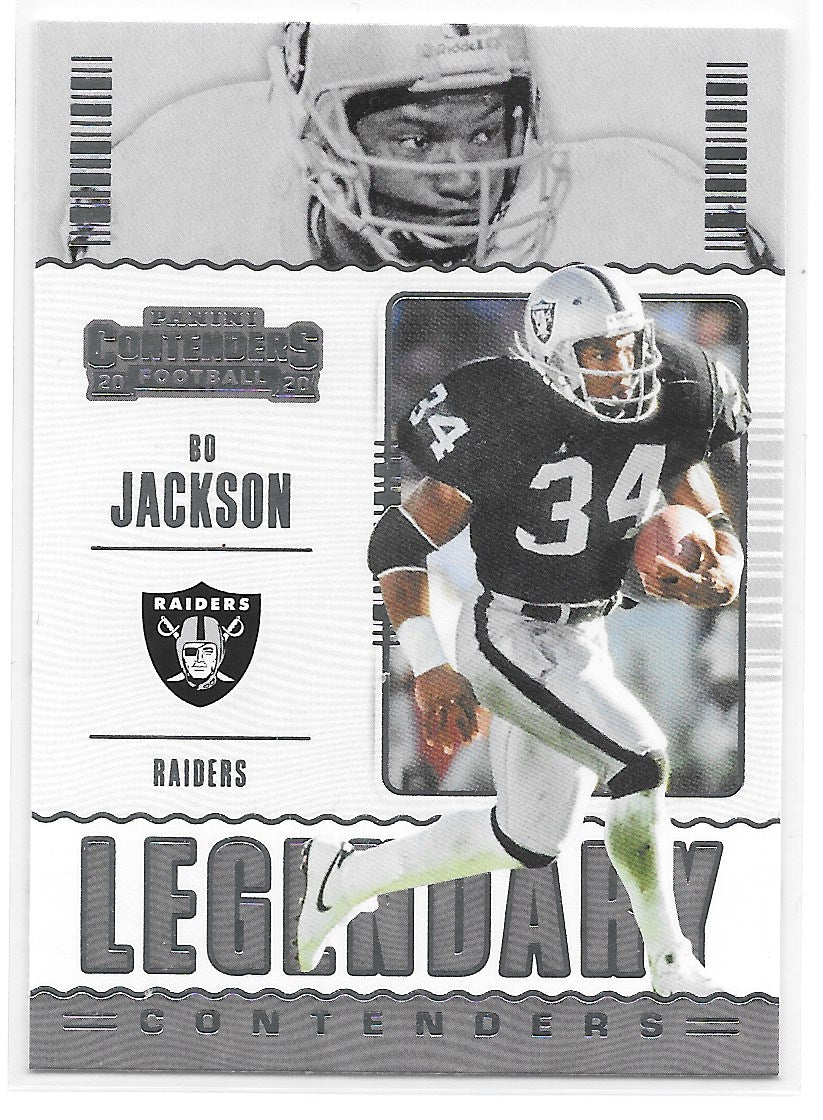 Bo Jackson (Los Angeles Raiders) Legendary Contenders Panini Contenders Football 2020