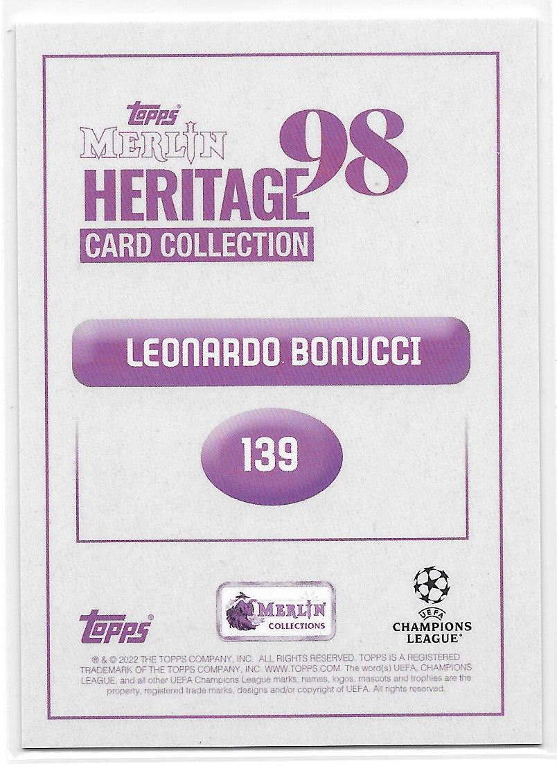 Leonardo Bonucci (Juventus) Captain Topps Merlin Heritage 98 22-23