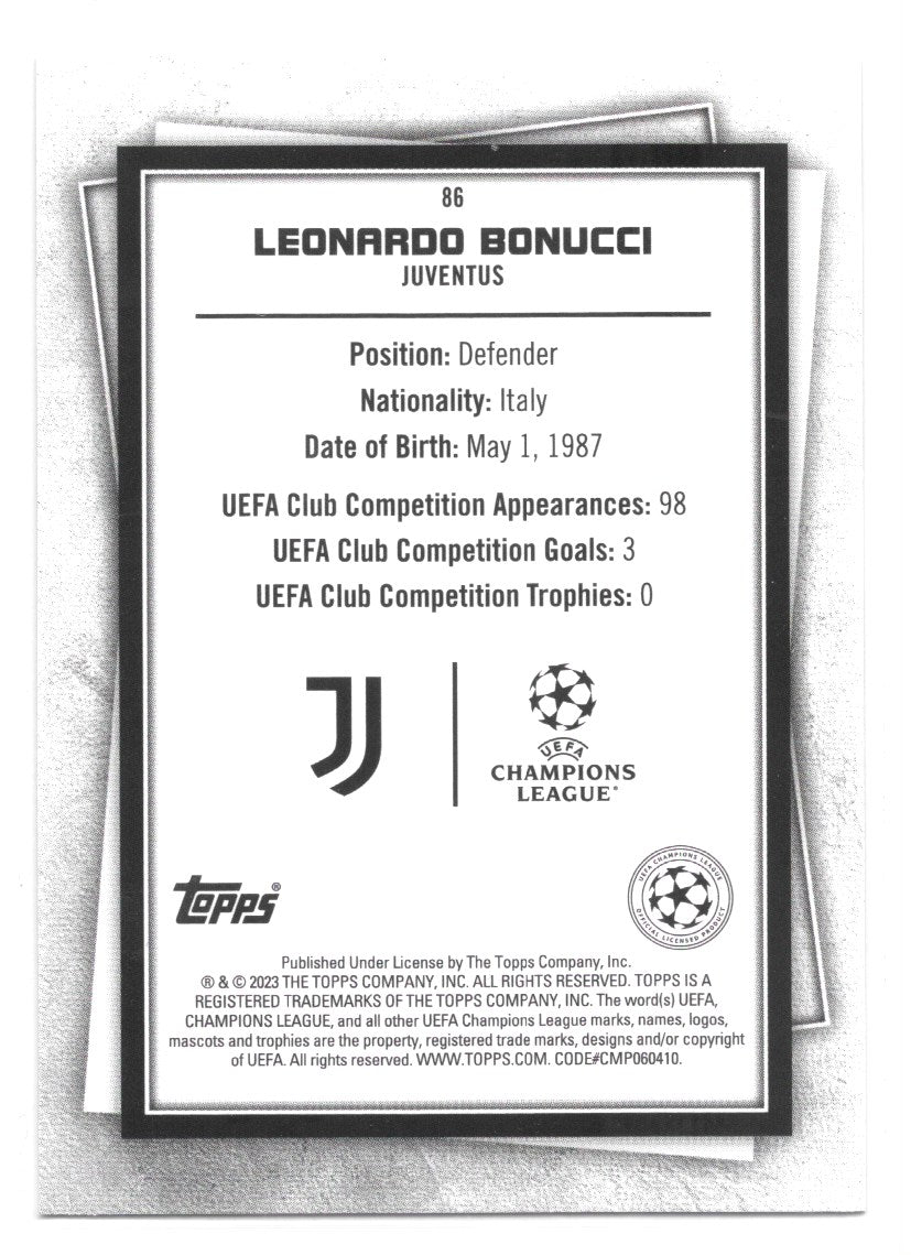 Leonardo Bonucci (Juventus) Fire & Ice Limited Topps SuperStars 22/23