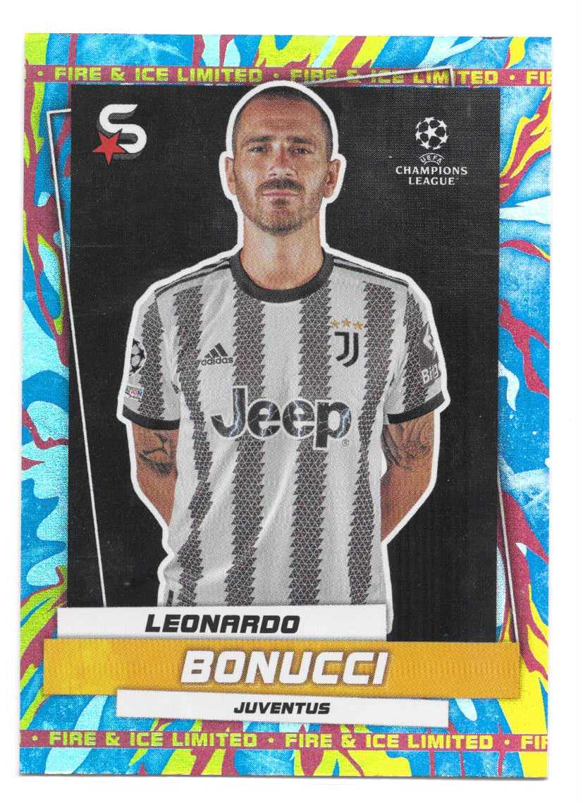 Leonardo Bonucci (Juventus) Fire & Ice Limited Topps SuperStars 22/23