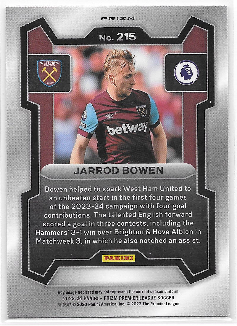 Jarrod Bowen (West Ham United) Breakaway Panini Prizm Premier League 23-24