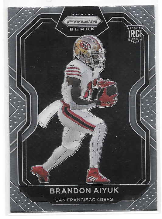 Brandon Aiyuk (San Francisco 49ers) Prizm Black RC Panini Chronicles Football 2020