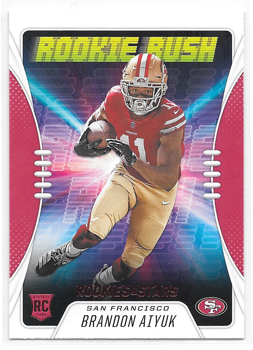 Brandon Aiyuk (San Francisco 49ers) Rookie Rush Panini Rookies & Stars Football 2020