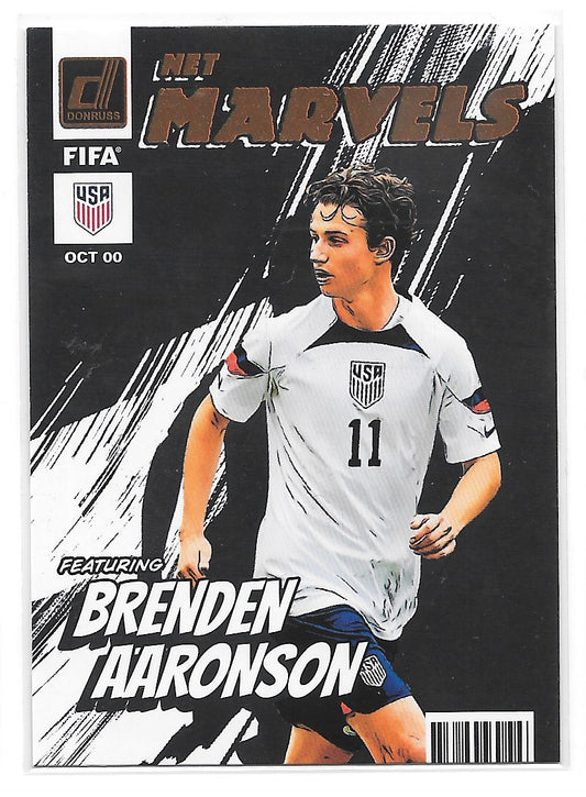 Brenden Aaronson (USA) Net Marvels Panini Donruss FIFA 22-23