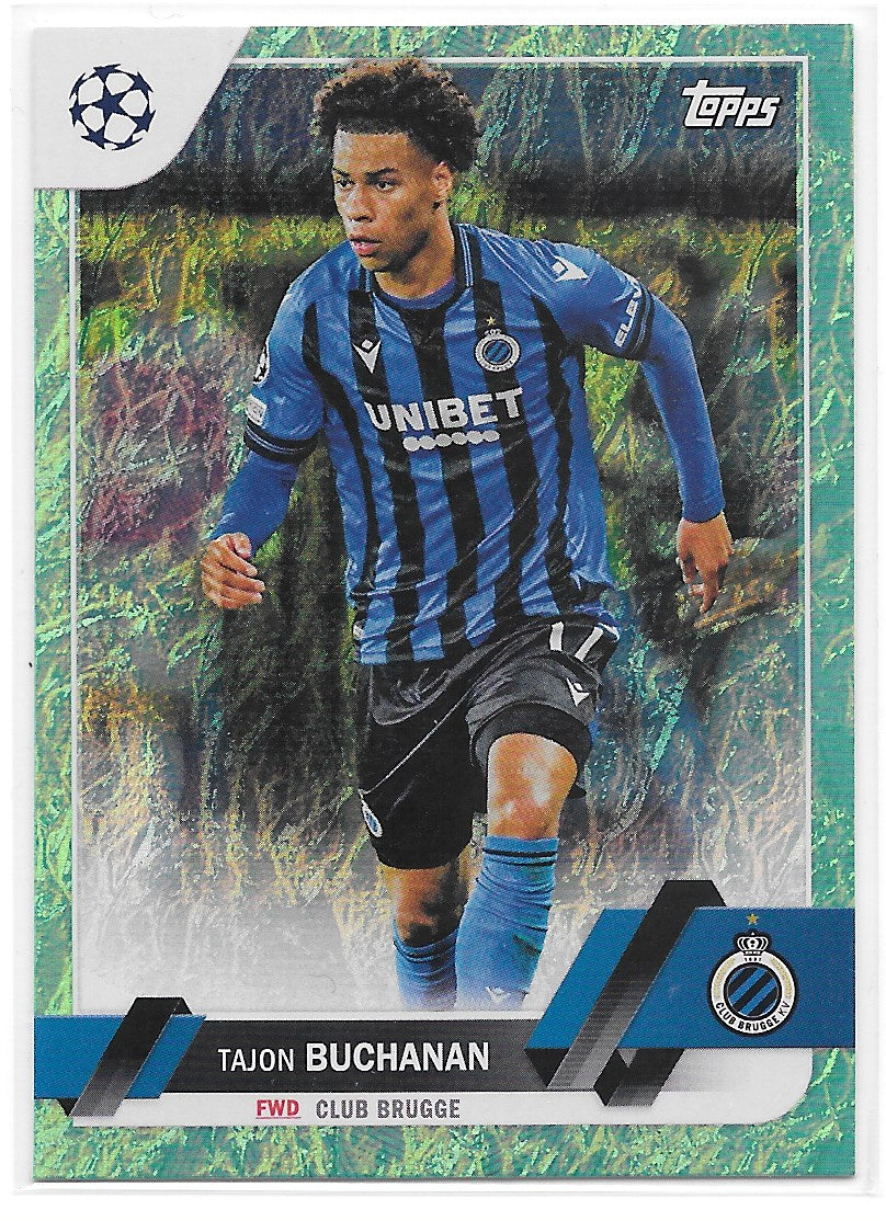 Tajon Buchanan (Club Brugge) Base Topps JADE Edition UEFA Club Competitions 22-23