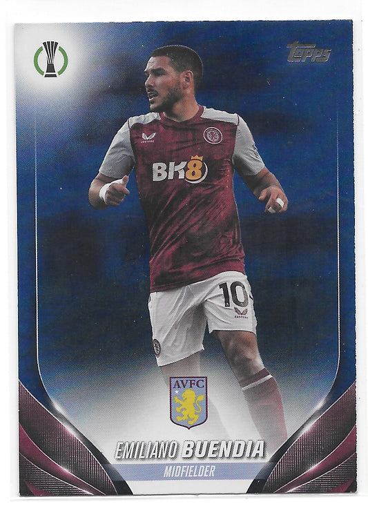 Emiliano Buendia (Aston Villa) Navy Blue /250 Topps UCC Flagship 23-24