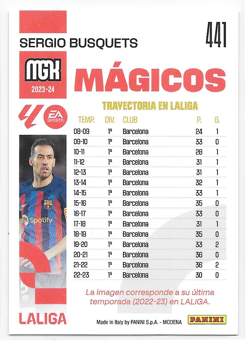 Sergio Busquets (FC Barcelona) Magicos Panini MegaCracks La Liga 23-24