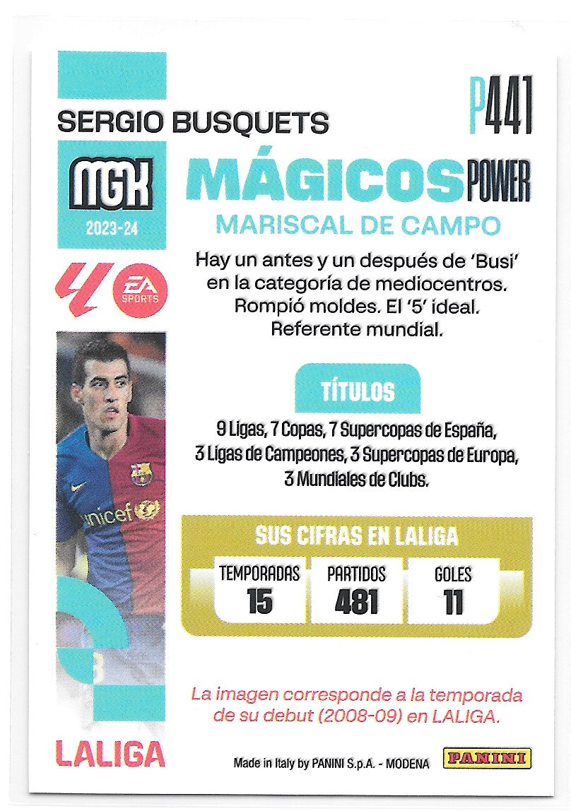 Sergio Busquets (FC Barcelona) Magicos Power Panini MegaCracks La Liga 23-24