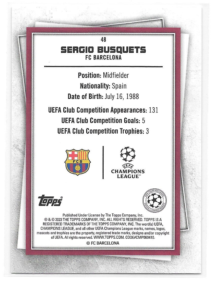 Sergio Busquets (FC Barcelona) Mystic Topps SuperStars 22-23