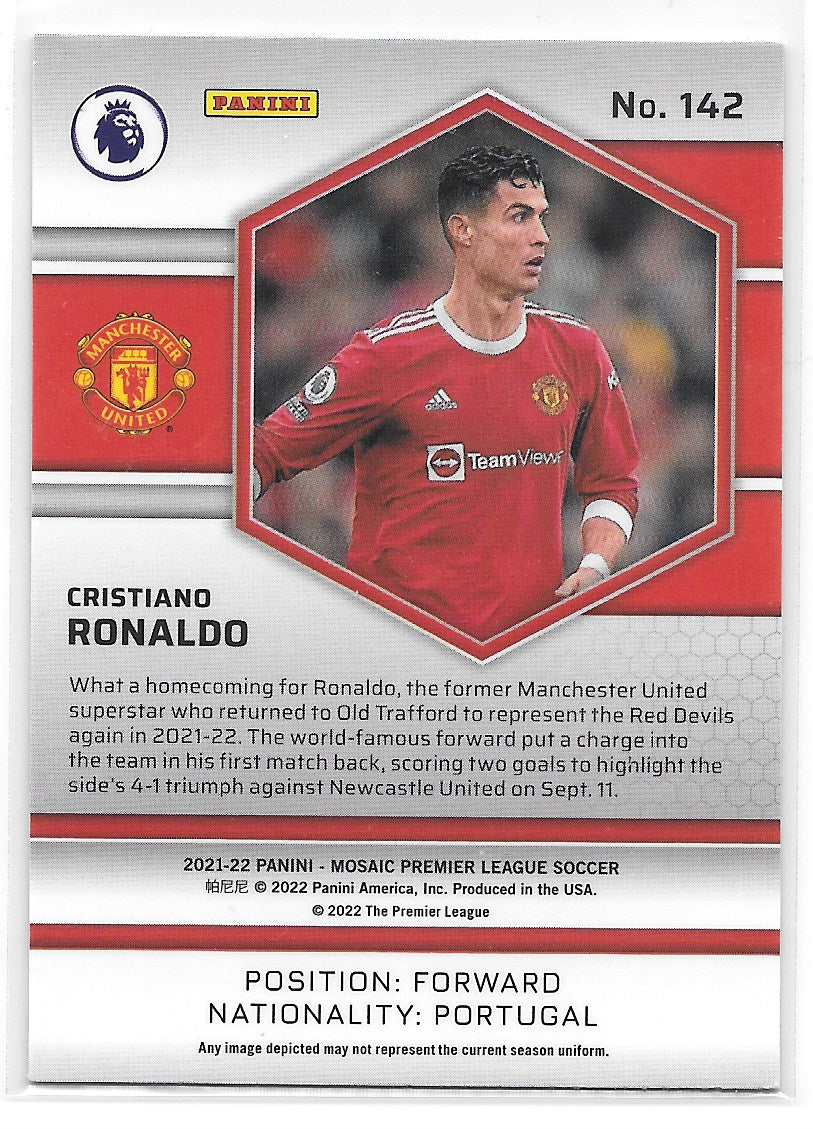 Cristiano Ronaldo (Manchester United) Panini Mosaic Premier League 21-22