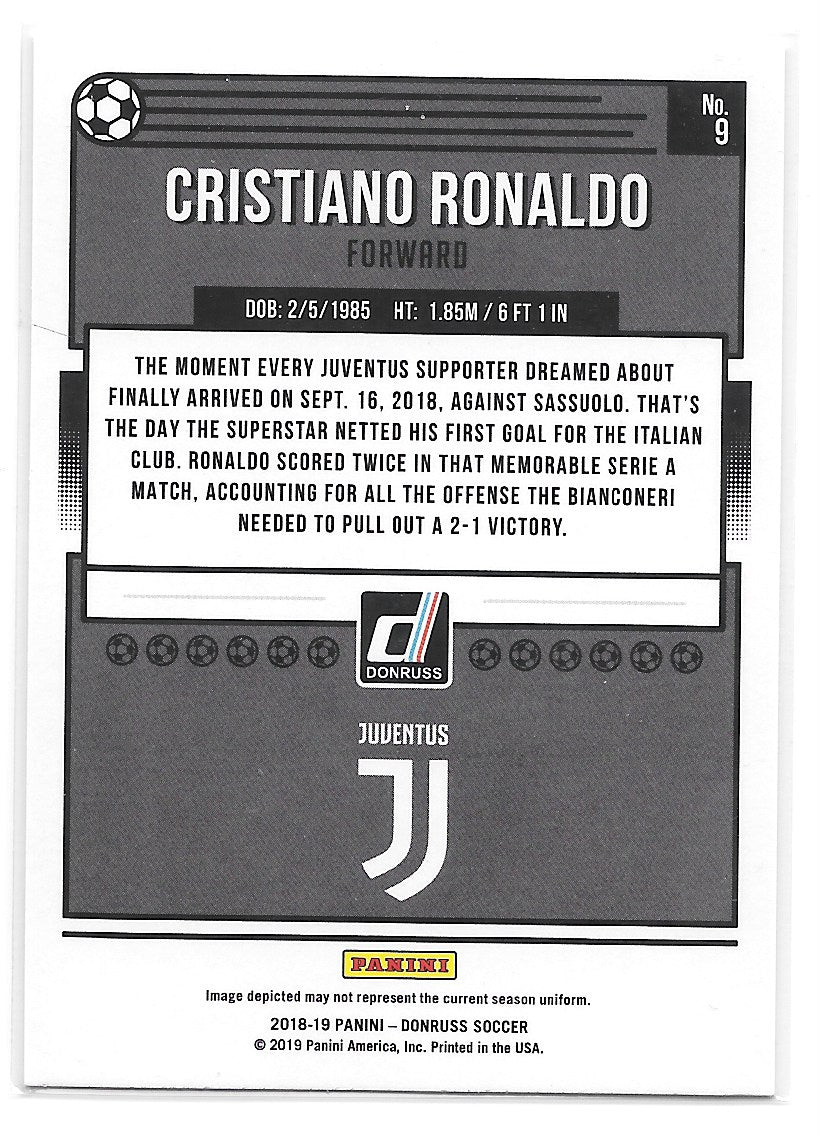 Cristiano Ronaldo (Juventus) 2018-19 Panini Donruss Soccer