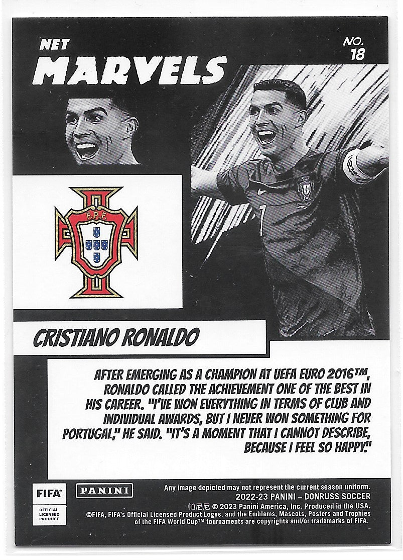 Cristiano Ronaldo (Portugal) Net Marvels Panini Donruss Soccer 22-23